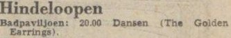 Golden Earrings show ad August 08 1967 Hindeloopen